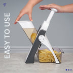 Mandoline Vegetable Slicer & Julienne Cutter – Adjustable Chopper