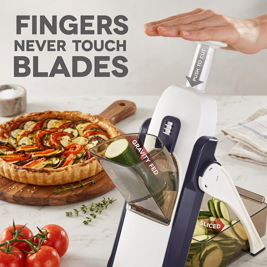 Mandoline Vegetable Slicer & Julienne Cutter – Adjustable Chopper