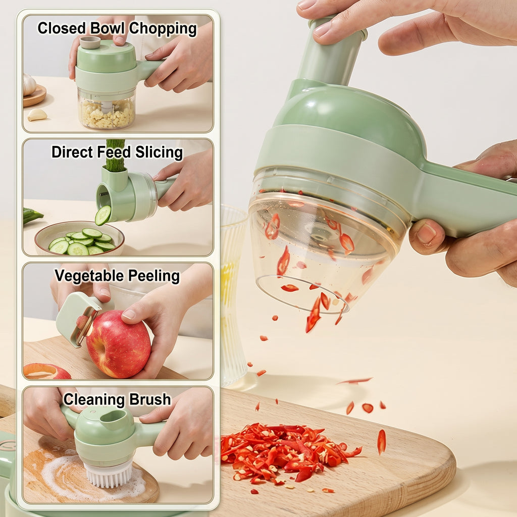 Electric Vegetable Chopper & Slicer