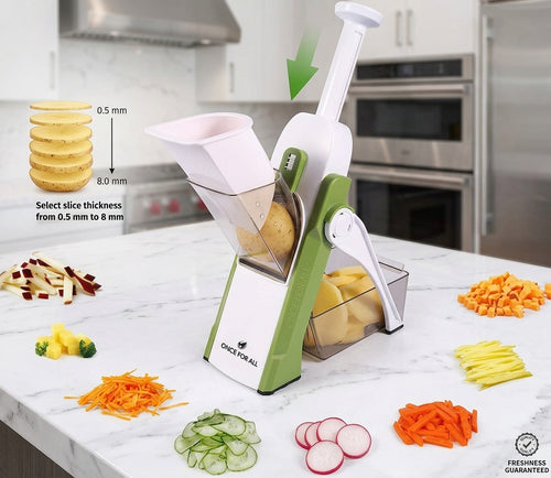 Mandoline Vegetable Slicer & Julienne Cutter – Adjustable Chopper