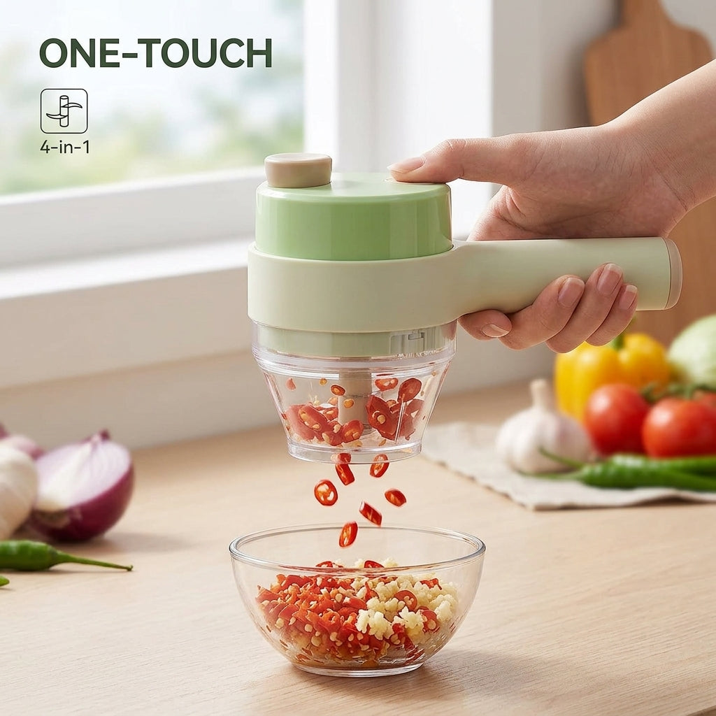 Electric Vegetable Chopper & Slicer