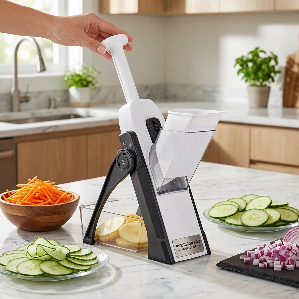 Mandoline Vegetable Slicer & Julienne Cutter – Adjustable Chopper